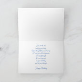 Geburtstagskarte - Blue Hydrangeas Karte (Innenseite)