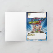 Geburtstagskarte Cartoon DJ Karte (Innenseite)