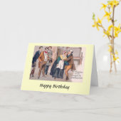 Geburtstagskarte - Charles Dickens, "Pickwick Pape Karte (Gelbe Blume)