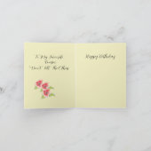 Geburtstagskarte: Cousin Karte (Innenseite)