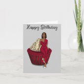 Geburtstagskarte Cupcake Karte (Vorderseite)