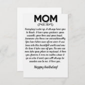 Geburtstagskarte Dankeskarte (Vorne/Hinten)