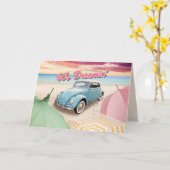 Geburtstagskarte der 60er Jahre Karte (Gelbe Blume)