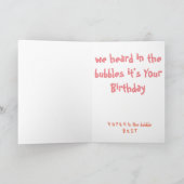 Geburtstagskarte der Blase Dankeskarte (Innenseite)