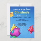 Geburtstagskarte der Blase Einladung (Vorderseite)