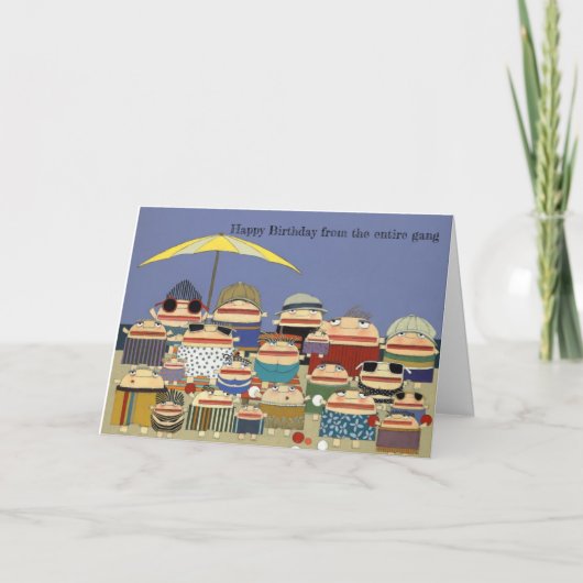 Geburtstagskarte der Gruppe Karte (Vorderseite)
