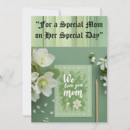 Geburtstagskarte der Mama Ankündigung