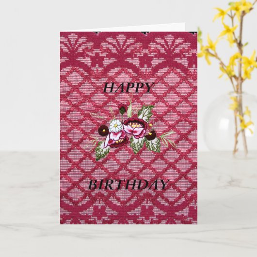 Geburtstagskarte der Rotspitze Karte (Gelbe Blume)