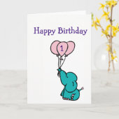 Geburtstagskarte des benutzerdefinierten Alters - Karte (Gelbe Blume)