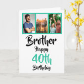 Geburtstagskarte des Fotos des 40. Karte (Gelbe Blume)