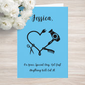 Geburtstagskarte des Friseurs Karte