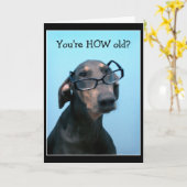 Geburtstagskarte des Hundes Karte (Gelbe Blume)