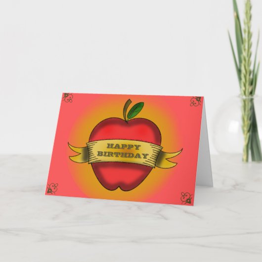 Geburtstagskarte des Lehrers Karte (Vorderseite)