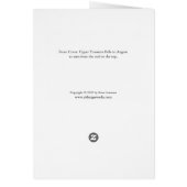 Geburtstagskarte des Oberen Yosemite Falls (Hinten)