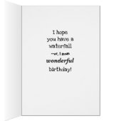 Geburtstagskarte des Oberen Yosemite Falls (Innen (Rechts))