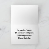 Geburtstagskarte des Pferdes in Stream Karte (Innenseite)