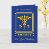 Geburtstagskarte des Physiotherapeuten Karte (Gelbe Blume)