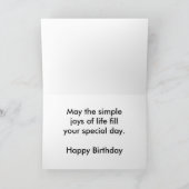 Geburtstagskarte des Polarbären (Großdruck) Karte (Innenseite)