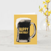 Geburtstagskarte des Riesenbierglases Karte (Gelbe Blume)