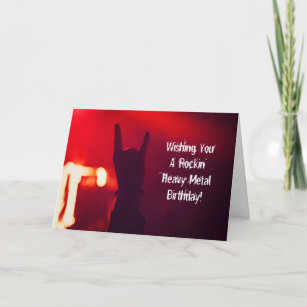 Heavy Metal Karten Zazzle De