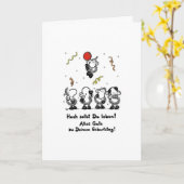 Geburtstagskarte - Deutsche Übersetzung Karte (Gelbe Blume)