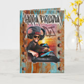 Geburtstagskarte DJ Karte (Gelbe Blume)