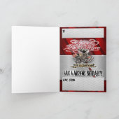 Geburtstagskarte Dragster Motor Karte (Innenseite)