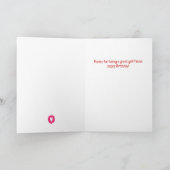 Geburtstagskarte - Eine großartige Freundin Dankeskarte (Innenseite)