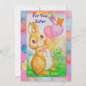 Geburtstagskarte einer Schwester Feiertagskarte (Vorderseite)