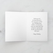 Geburtstagskarte eines Freundes - Schokolade Karte (Innenseite)