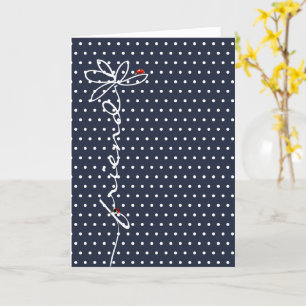 Geburtstagskarte eines Freundes und Ladybugs Karte