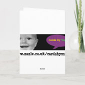 Geburtstagskarte eines Gemüses Karte (Rückseite)