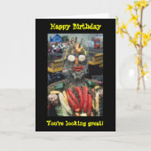 Geburtstagskarte eines Gemüses Karte (Gelbe Blume)