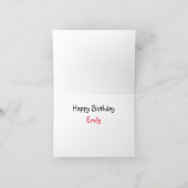 Geburtstagskarte eines Kindes Dankeskarte (Innenseite)