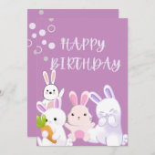 Geburtstagskarte Einladung (Vorne/Hinten)