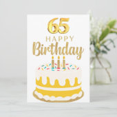 Geburtstagskarte Einladung (Stehend Vorderseite)