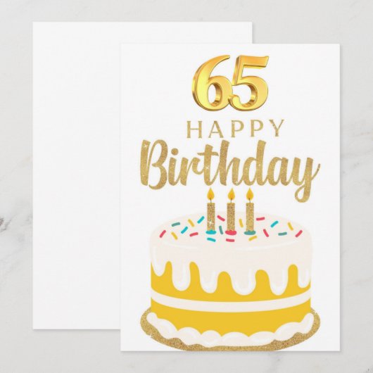 Geburtstagskarte Einladung (Vorne/Hinten)