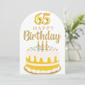 Geburtstagskarte Einladung (Stehend Vorderseite)