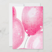 Geburtstagskarte Einladung (Rückseite)