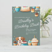 GEBURTSTAGSKARTE EINLADUNG (Stehend Vorderseite)