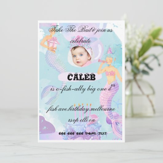 Geburtstagskarte Einladung (Stehend Vorderseite)