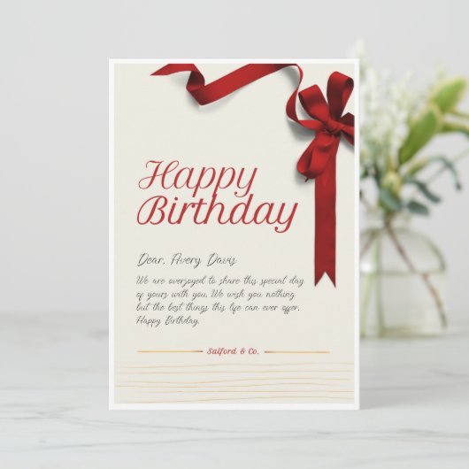 Geburtstagskarte Einladung (Stehend Vorderseite)