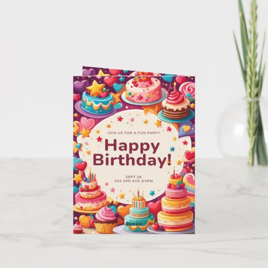 GEBURTSTAGSKARTE EINLADUNG (Rückseite)