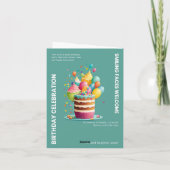 GEBURTSTAGSKARTE EINLADUNG (Rückseite)