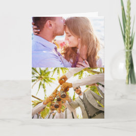 Geburtstagskarte Falten 2-Edge-Fotos Dankeskarte