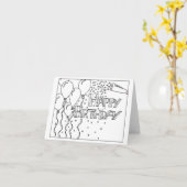 Geburtstagskarte - Farbkarte Karte (Gelbe Blume)