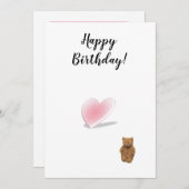 Geburtstagskarte! Feiertagskarte (Vorne/Hinten)