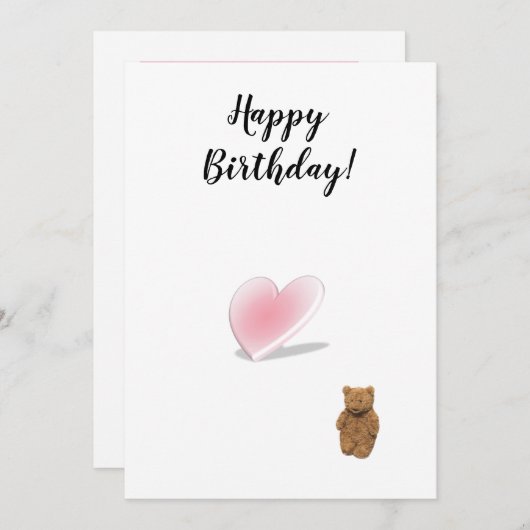 Geburtstagskarte! Feiertagskarte (Vorne/Hinten)