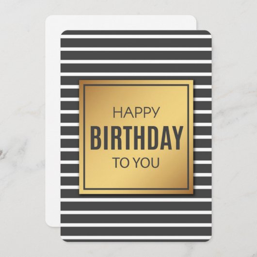 Geburtstagskarte Feiertagskarte (Vorne/Hinten)