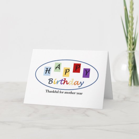 Geburtstagskarte Feiertagskarte (Vorderseite)